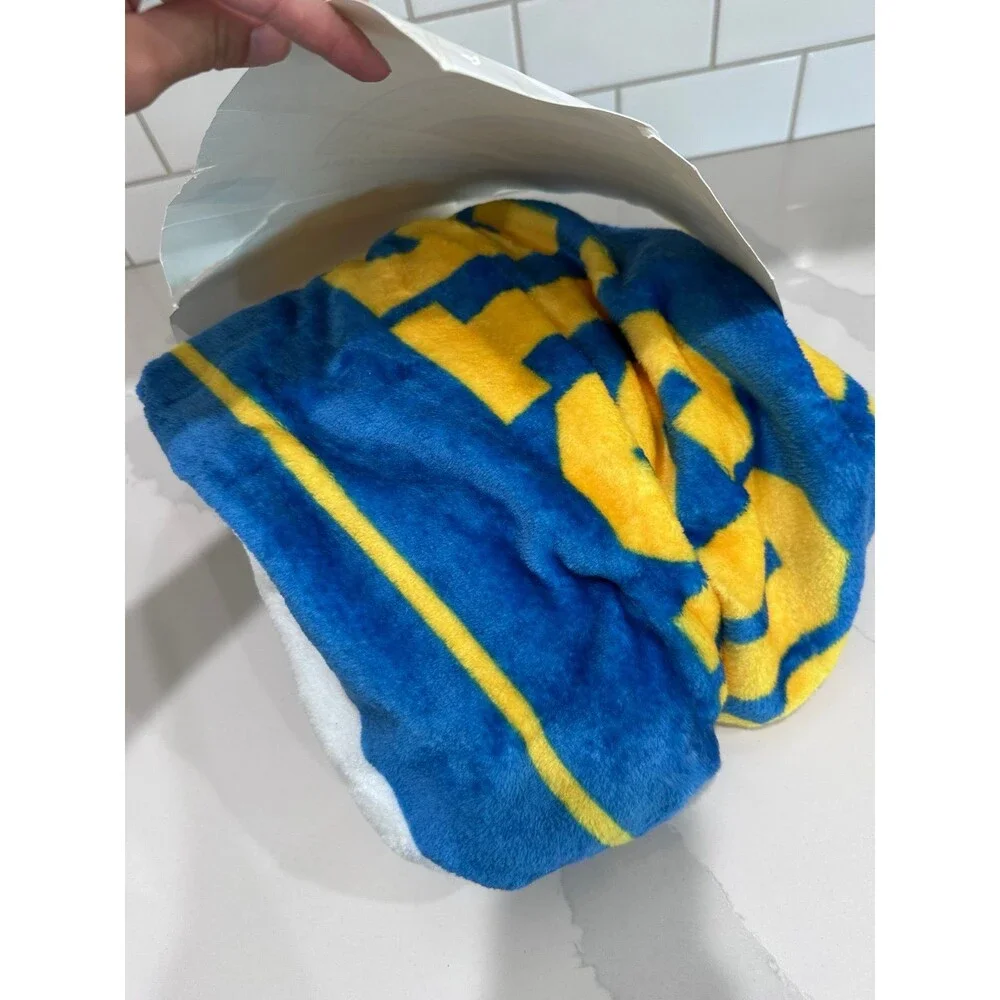 Blockbuster Video VHS Cassette Throw Blanket NWT Spencer's Rare 45 x 60 Blue